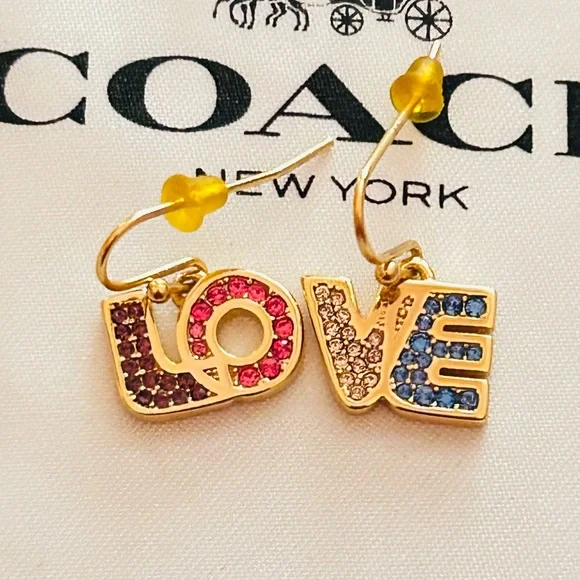 Coach Rainbow Love Earrings - Picture 3 of 12